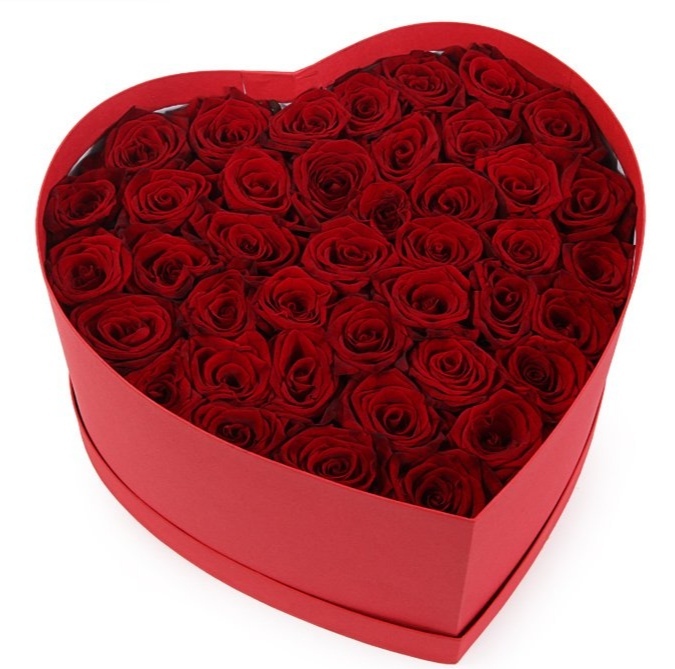 Сердца из цветов